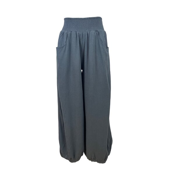Natural Life Elastic Waist Blue Womens Harem Pants Loose Fit Sz S - New - Picture 1 of 8